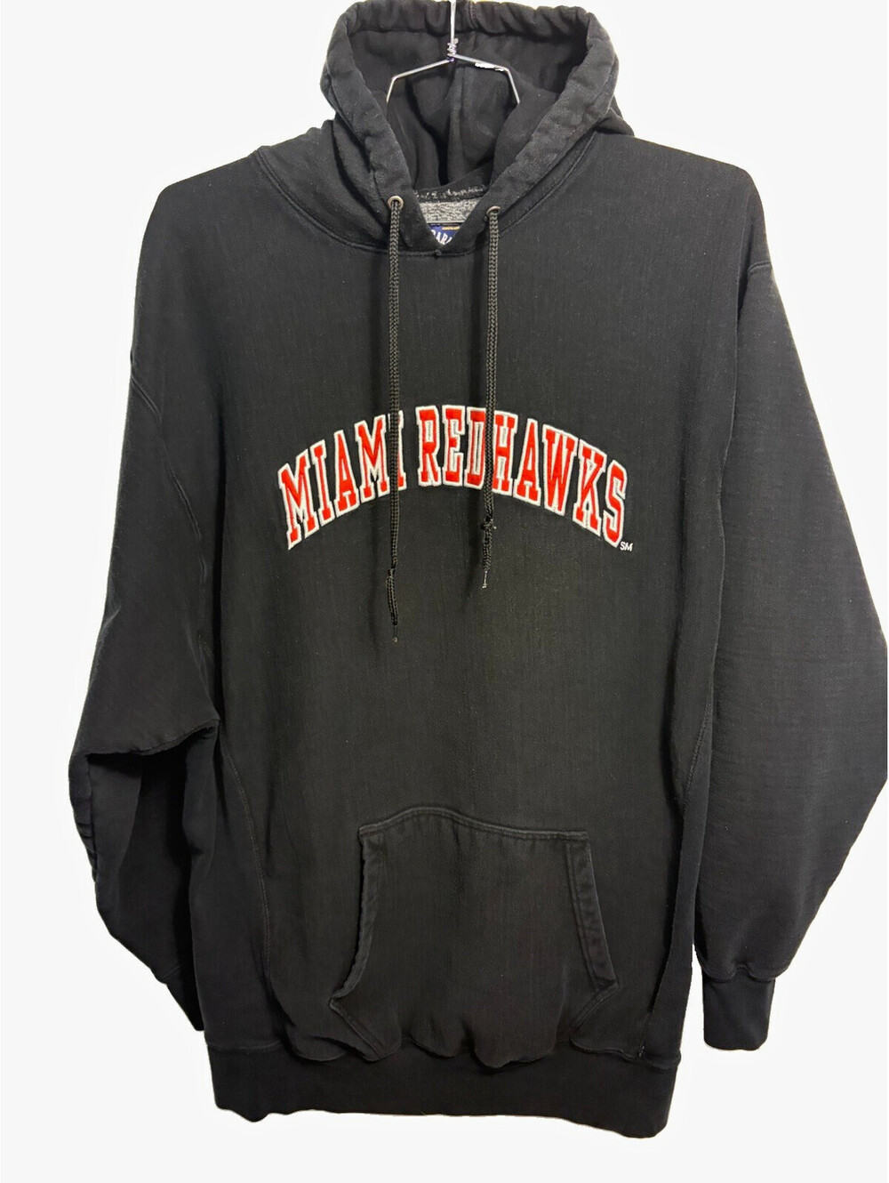 Steve & Barry's Miami RedHawks Black Pullover Hoodie Men’s 2XL